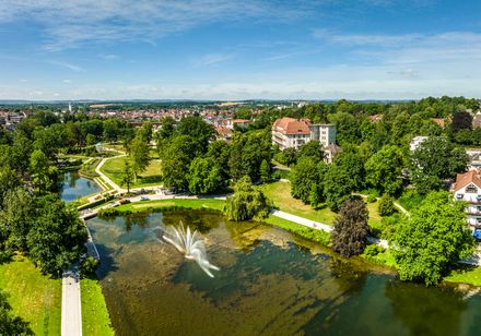 Ausflug in den Kurpark Bad Salzuflen im Frühling