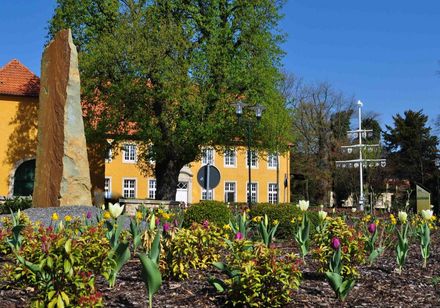 Het gemeentehuis in Hilter