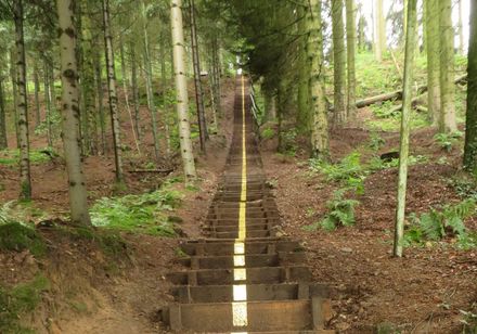 De gouden trap in Tecklenburg