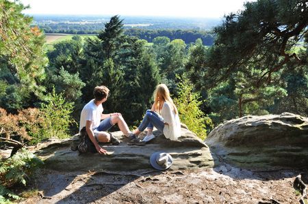Wandelstop bij de Dörenther kliffen