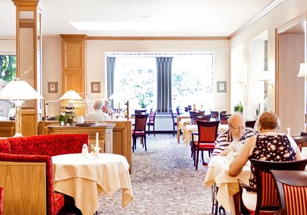 Restaurant in het Ringhotel Teutoburger Wald
