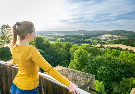 Uitzicht vanaf kasteel Ravensberg in Borgholzhausen