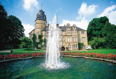 Fontein voor het prinselijk paleis in Detmold