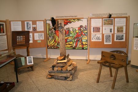 Binnenzicht van het museum in Obermarsberg