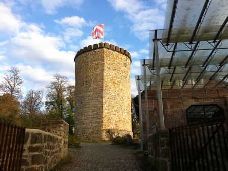 Biertuin op kasteel Ravensberg in Borgholzhausen
