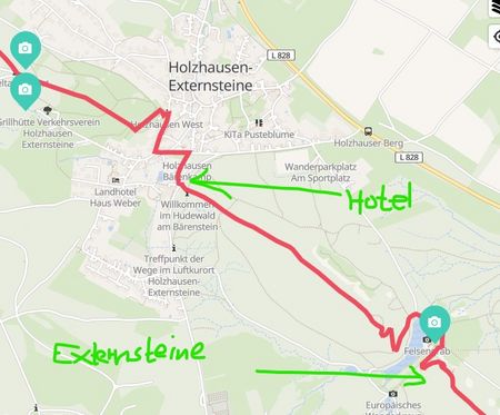 Locatie Waldhotel Bärenstein op kaart