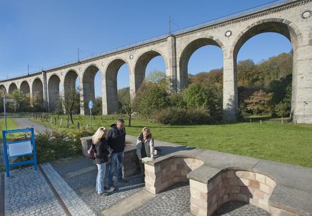 Uitkijkpunt bij het Grote Viaduct in Altenbeken 