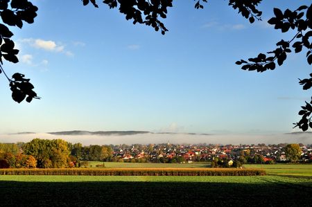 Uitzicht op Hilter am Teutoburger Wald