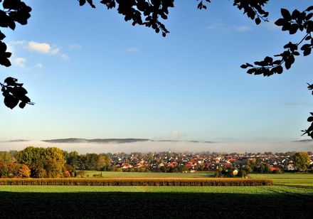 Uitzicht op Hilter am Teutoburger Wald