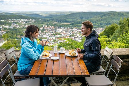Pauze in de Sachsenklause
