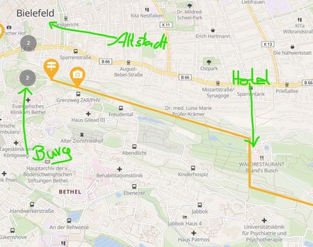 Locatie Waldhotel Brand's Busch op kaart