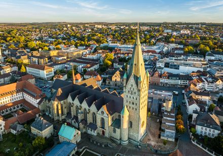 Paderborner Dom Luftansicht