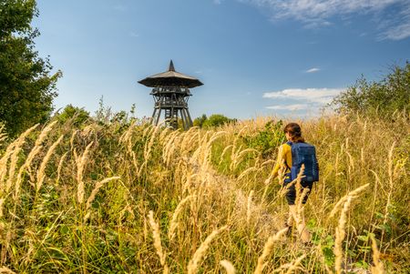 Wandelaars op het Pruisische Velmerstot