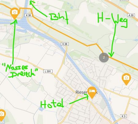 Locatie Hotel Riesenbeck op kaart